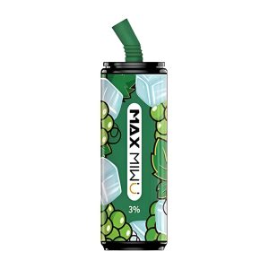 Max Mi wu Koksplåt Engångs E-cigg 3600 Puffar - Juicy-gröna-druvor