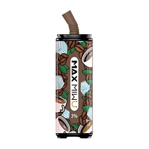 Max Mi wu Koksplåt Engångs E-cigg 3600 Puffar - Raw-coconut-latte