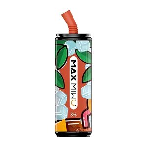 Max Mi wu Koksplåt Engångs E-cigg 3600 Puffar - Citron-blacktea