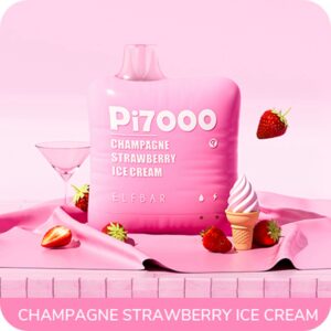 ELF BAR PI7000 Disposable Champagne Strawberry Ice Cream 7000 puffar 500 mAh