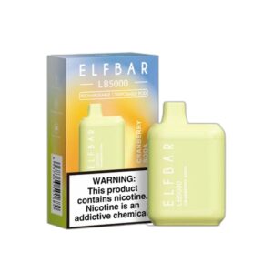 ELF BAR LB5000 Disposable 5000 puffar Cranberry Soda 650 mAh