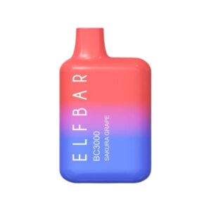 ELF BAR BC3000 Disposable 3000 puffar Sakura Grape 650 mAh
